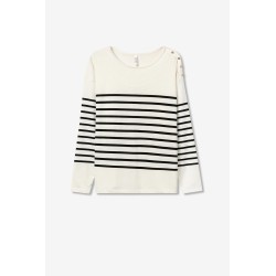 MAGLIA A MANICHE LUNGHE CON BOTTONI GIOIELLO da Donna 10058943 Venice_2 d 110