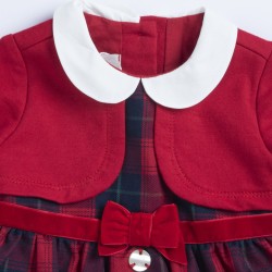 Chicco Vestito in flanella disegno tartan e felpa elasticizzata da Neonata. 09100812000000 075 e