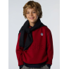 North Sails felpa girocollo con patch sul davanti da Ragazzo. CREWNECK  SWEATSHIRT W/LOGO 794477 0278 RED DAHLIA e