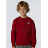 North Sails felpa girocollo con patch sul davanti da Ragazzo. CREWNECK  SWEATSHIRT W/LOGO 794477 0278 RED DAHLIA e