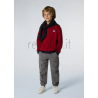 North Sails felpa girocollo con patch sul davanti da Ragazzo. CREWNECK  SWEATSHIRT W/LOGO 794477 0278 RED DAHLIA e