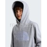 THE NORTH FACE FELPA UNISEX CON CAPPUCCIO TEEN TNF ESSENTIAL DREW PEAK HOODIE TNF Pale Grey Heather Ragazzo. g grigio
