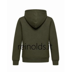 John Richmond SET FELPA VERDE CON CAPPUCCIO E LOGO LITTERING DAVANTI + PANTALONI CON LACCI ETAH Ragazzo. RBA26007CF g OLIVE