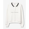 Tiffosi felpa con collo polo Ragazza. 10066947 Drift g 110 Star White