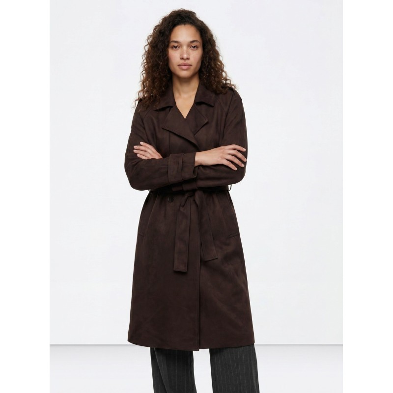 Tiffosi cappotto trench marrone da Donna. 10067797 Suez_2 g 290 Chocolate Brown