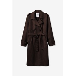 Tiffosi cappotto trench marrone da Donna. 10067797 Suez_2 g 290 Chocolate Brown