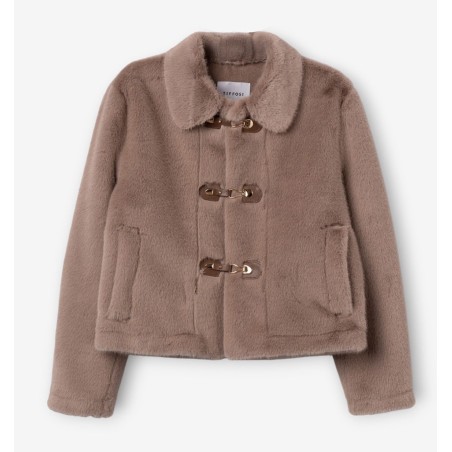 Tiffosi Giubbotto in ecopelliccia beige da Donna. 10067834 Olga g 182 Portabella